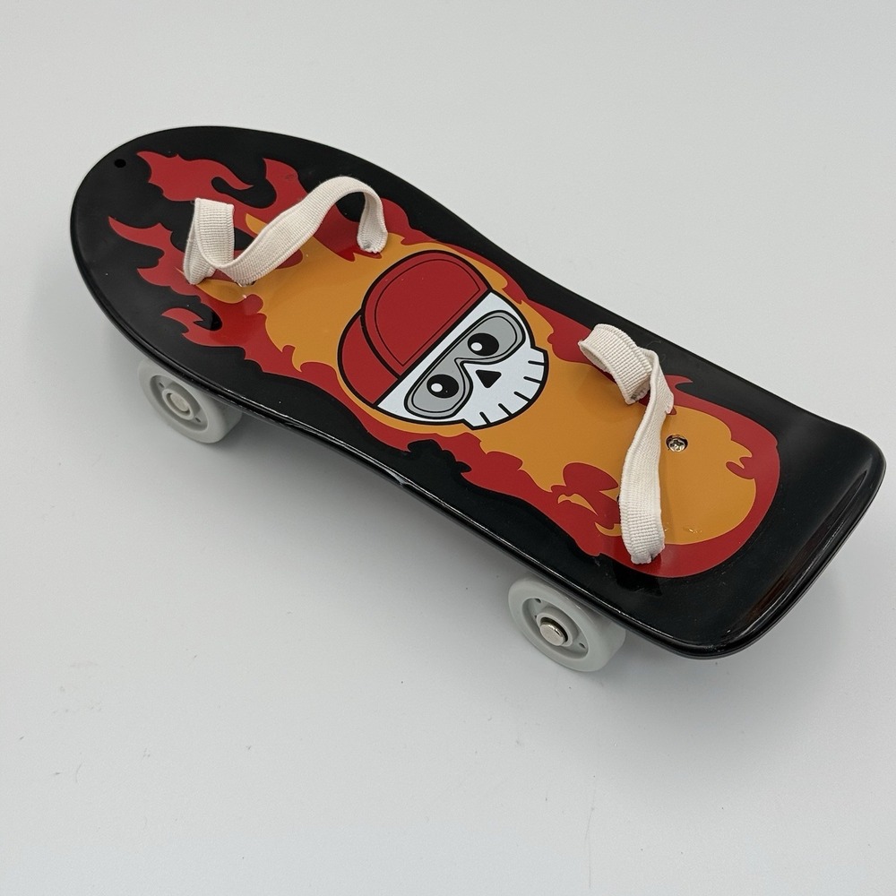 Build A Bear Workshop‎ Skateboard Accessory Black Skull Flames Skater